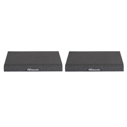 Gator Frameworks Pair of (2) Acoustic Foam Isolation Pads for Studio Monitors, Fits 8" Speakers (GFW-ISOPAD-LG) - size: Large