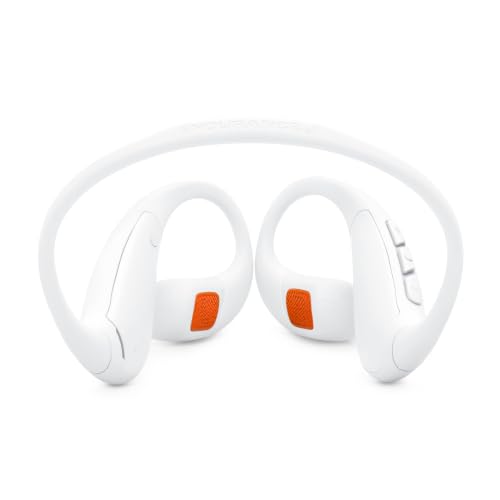 JBL Endurance Pace - Open-Ear Sport Headphones (White/Orange) - color: White
