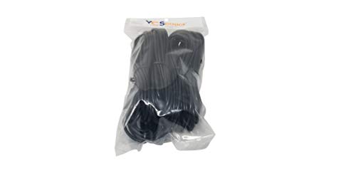 YCS basics 5 Pack 12 Foot 3.5mm Male to Male Stereo Audio Cable Headp-Hone/Phone / MP3 Cable for Your Car AUX Port, Smartphone, Tablet