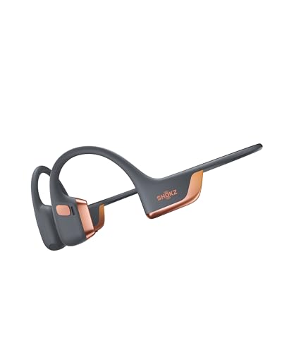 SHOKZ OpenRun Pro 2 Bone Conduction Headphone, Rose Gold, Free Gym Bag | Bundle with Gym Bag；Amazon Exclusive; DualPitch premium sound；Smart Mic; IP55; 12H battery; Running/cycling/hiking - color: Rose Gold, size: Standard