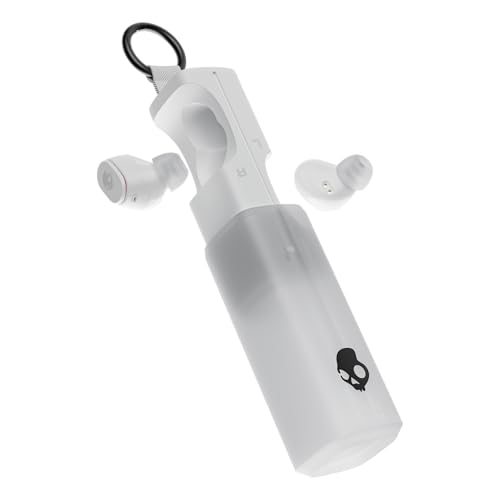 Skullcandy Dime 360 Wireless Earbuds with Clip-Anywhere Case - Bone | In-Ear Fit, Bluetooth, Noise Isolating, 28 Hours Battery, Microphone for iPhone Android, Easy Clip-On Design for Travel - color: Bone