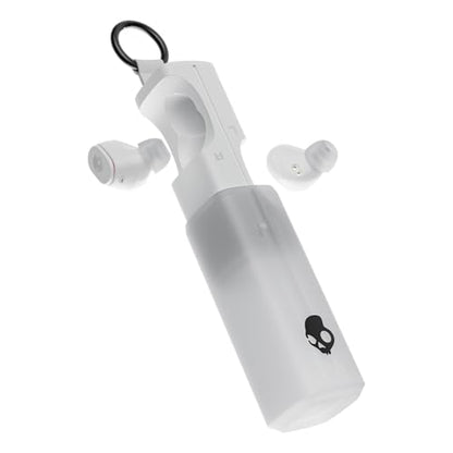 Skullcandy Dime 360 Wireless Earbuds with Clip-Anywhere Case - Bone | In-Ear Fit, Bluetooth, Noise Isolating, 28 Hours Battery, Microphone for iPhone Android, Easy Clip-On Design for Travel - color: Bone