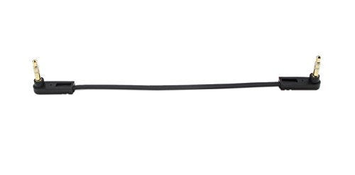 3.5mm Audio Cable, Right Angle Gold Plated 3.5mm Auxiliary Audio Stereo Male to Male Cable(0.5 Feet)