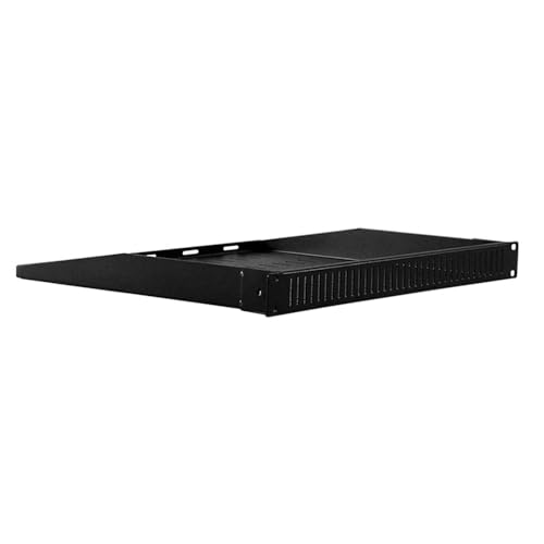 Hidden Audio/Video Rack Shelf with Vents, 1U