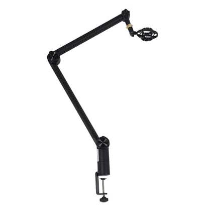 Zerone Adjustable Microphone Boom Arm Stand,Full 360 Degrees Rotation Mic Suspension Boom Arm Stand,Cable Management Channels, 3/8 to 5/8 Screw Adapter, Ideal for Podcast Streaming,
