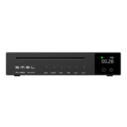 SMSL PL150 CD Player High Power CS43198 D/A chip, Standard/MQA-CD/HDCD CDs, with RCA/3.5mm & 4.4mm Headphone/Optical/Coaxial Output, for Vehicle/Laptop/TV/PC, CD Player Amp with Remote Control (Black) - color: BLACK