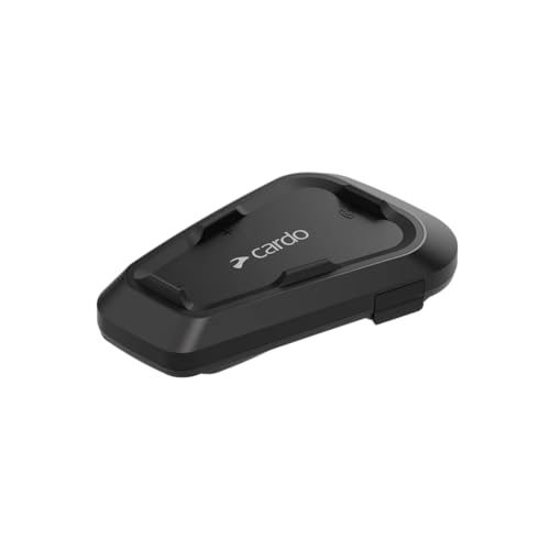 Cardo Systems Spirit Motorcycle Bluetooth Communication Headset, 2-Way Bluetooth, Thin 32mm Speakers, Waterproof, Universal Connectivity - Single Pack - size: 1 Pack, style: Spirit
