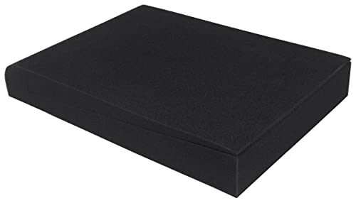 Rockville RRS263M Gray Foam Studio Monitor Isolation Pads, 10.5" x 13" | 3 Adjustable Angles, High Density Foam, Supports Up to 100 Lbs, Pair for 2 Monitors, Eliminates Vibrations, Decoupling Design