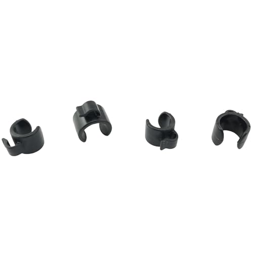 TAODAN 20/25mm Plastic Tripod Microphone Stand Cable Clip (10pcs) - Black