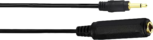 Golden Plated 3.5mm Mono 1/8 inch Audio Male to 6.35mm 1/4 inch Female Jack Converter Cable Cord Adapter (1.5M/5 Feet) - color: 1.5M/5 Feet
