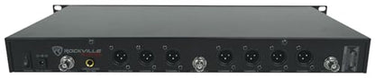 Rockville RWM-66 6-Mic Adjustable Frequency Wireless UHF Microphone System