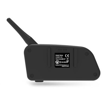 EJEAS V4 Plus Helmet Communication System, Motorcycle Bluetooth V5.1 Headset 1500m Helmet Intercom with Noise Reduction/3D Sound/FM Radio/Hands-Free, Ideal for 2 to 4 Riders Group Talking (1PC) - size: V4-1