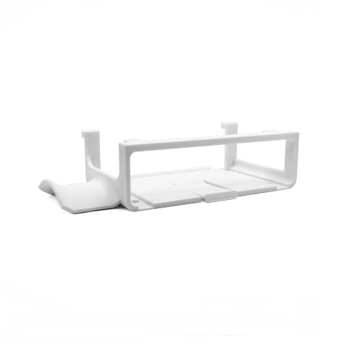 The under-desktop audio interface stand is compatible with the Focusrite Scarlett 2i2 4th generation, includes a headphone stand, and functions as a desktop storage rack to save space.