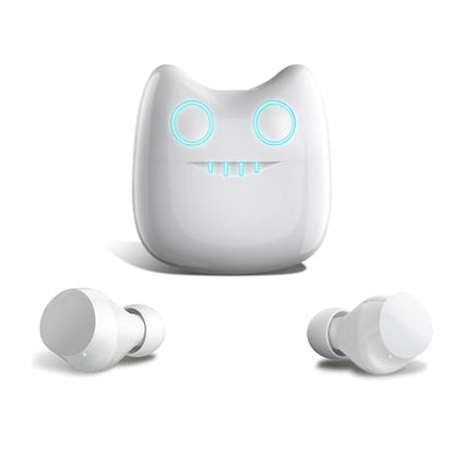 Wireless Earbuds, Bluetooth Headphones with Cartoon Charging Case, Built in Mic Ear Buds, Premium Sound Stereo, Deep Bass, Touch Control, IPX5 Waterproof, JE-10W_K2 - color: JE-10W_K2