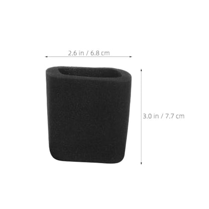 2pcs Black Square Microphone Foam Cover 10mm Thick Windshield