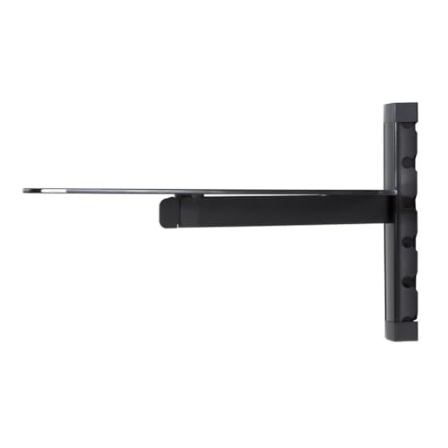 AVF Steel Wall Mounted AV Component Shelving System with 1 Shelves in Black