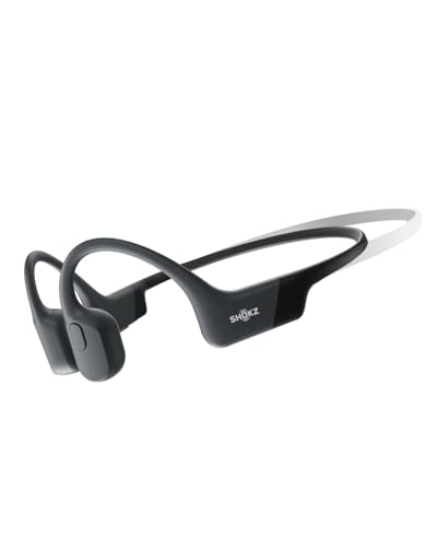 SHOKZ OpenRun Mini Bone Conduction Open-Ear Bluetooth Headphones, Black | Bundle with Sweat Headband；Open ear comfort; Lightweight & Secure fit; IP67 water resistance; 8H battery; Running/Cycling - color: Black, size: Mini Size+Magnetic Charging