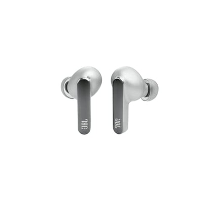 JBL Live Pro 2 TWS - Noise Cancelling Earbuds - Silver | JBL Signature Sound, True Adaptive Noise Cancelling with Smart Ambient, 40 1030 hours of playback with wireless charging - color: Silver