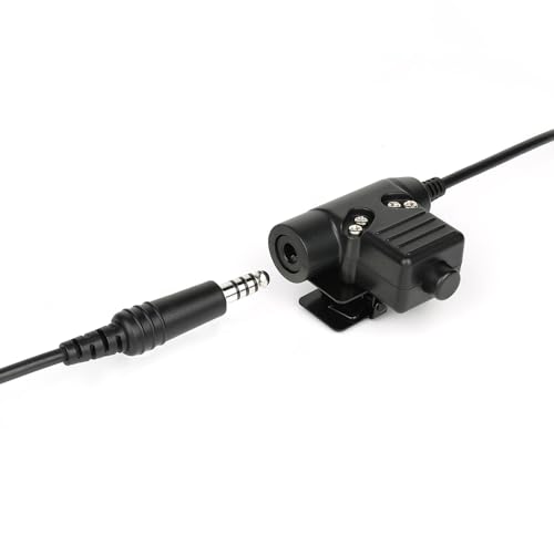 U94 2-Pin PTT Tactical Adapter for Kenwood/BaoFeng UV-5R Radios | 7.1mm TP-120 Military Connector