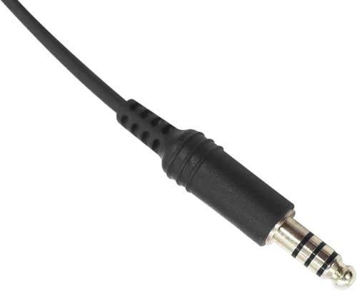 Dual GA Plugs (3/16" Mic Plug (PJ-068) and 1/4" (PJ-055) Speaker Plug) General Aviation Headset to U174/U Helicopter Military Headphone Adapter for Pilot Aircraft Connector Cable Converter - color: Military Wiring