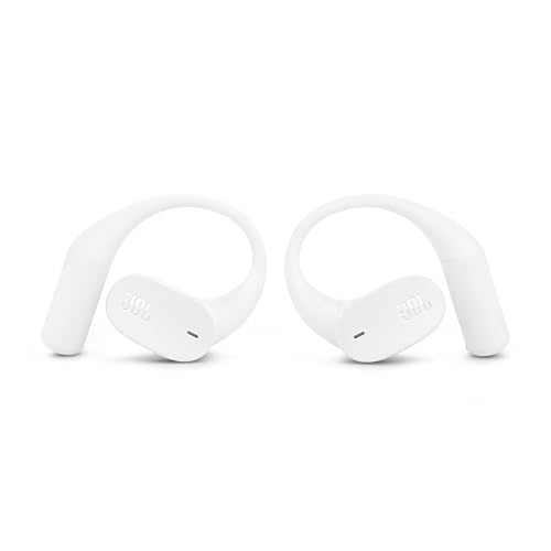 JBL Sense Lite Open Ear Earbuds, True Wireless, Ear Hook Fit - White | Water Resistant Sports And Workout Headphones, Up To 8 Hrs Playtime, Clear Calls With Noise Reduction - color: White