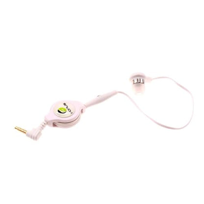 Retractable Mono Earphone Headphone 3.5mm w Mic Compatible with Lenovo Tab M10 (Gen 2,3)/M10 Plus/M8 (Gen 3,4 2021,2024), Headset Handsfree Earbud Earpiece Microphone