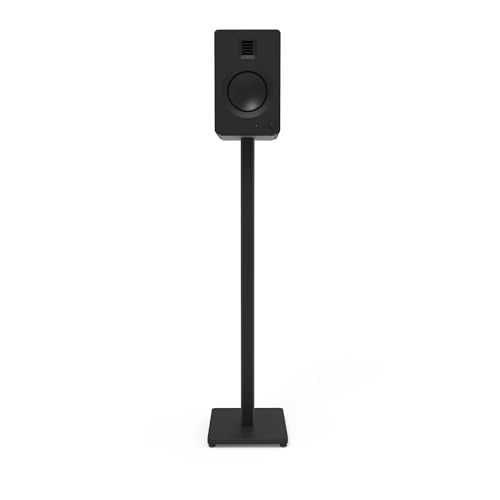 Kanto ST34 34” Universal Floor Speaker Stands for Bookshelf Speakers up to 30 lbs | Improved Sound | Hidden Cable Management | Timeless Design, | Pair | Black Steel w/Black MDF Base - size: 34 Inches- Black