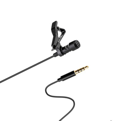 Omnidirectional Lavalier Microphone 3.5mm Clip-on for Laptop Smartphone