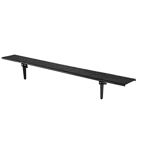 Plus No Drill TV Top Shelf 35.43 inch Wide for Thin Monitor TV Top Mounting Bracket Platform Holds Speaker, AV Receiver, Media Box, Game Console and More (CS106XLMINI) - size: 35 inch MINI
