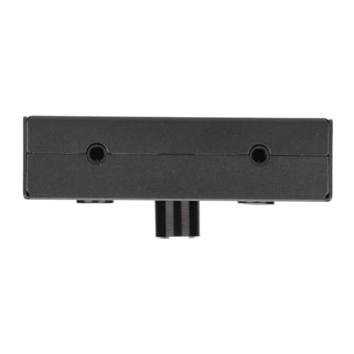 3.5mm Stereo Audio Switcher Bidirectional 2 in 1 Out or 1 in 2 Out Manual Selector Box with Mute Button Plug and Play for Speakers and Headphones