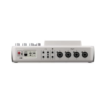 Rode RODECaster Pro II Integrated Audio Production Studio (White) Bundled with (2) Podcast Mic Packs + 128GB Micro-SD Card + Cleaning Cloth (4 Items)