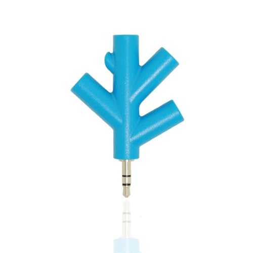 3.5mm 4 Way Port Aux Audio Spliter, Earphone Adapter Headphone Port Audio Spliter Multi Aux 3.5mm(1pc Random)
