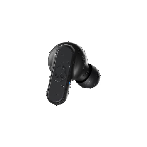 Skullcandy Dime 2 Wireless Earbuds,Bluetooth Headphones,Noise Isolating Fit,Up to 12 Hours Battery,Microphone for iPhone Android,Easy Carry with Integrated Lanyard - True Black,(Pack of 2) - color: True Black, size: One (Pack of 2)