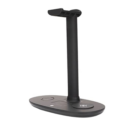 Headphone Stand Charger 4 in 1 Headphone Charging Hanger, Headset Holder and Station Dock for Smartphones, 15W Stable Desktop Gaming Headset Holder Charger