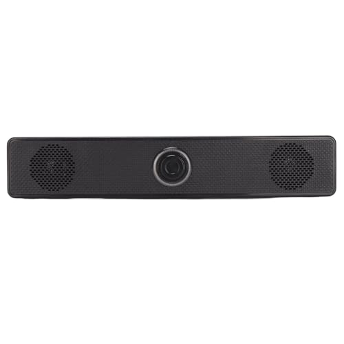 Yosoo Health Gear Wired Computer Speaker, 6W Soundbar with 3.5mm Input, USB Powered, Volume Control for Desktop PC, Laptop, Projector,
