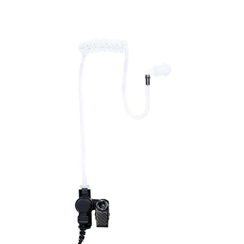 K-Storm PD682 PD602 Acoustic Tube Radio Earpiece for Hytera Walkie Talkie | Compatible with PD600 PD662 PD680 PD685 HP602 X1p X1e etc, PU Material, Black