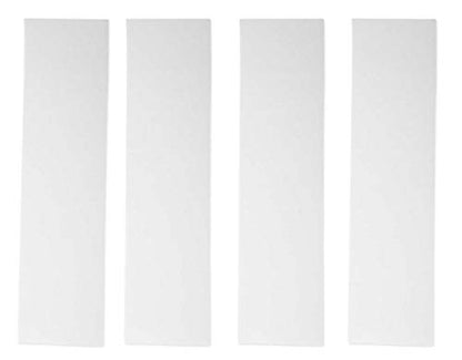 Rockville RVSM1 White Pair Adjustable Height Studio Monitor Speaker Stands | 33"-45" Height Range, 80 lb Capacity, EVA Isolation Pads, Steel Construction, Security Pin Lock
