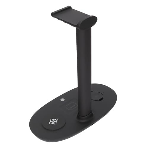 GOWENIC Wireless Charger Headphone Stand, 15W Fast Charge Detachable, Wireless Charger Dock Station for Office Gaming Desk, Headphone Charging Hanger for Gaming Headset Controller