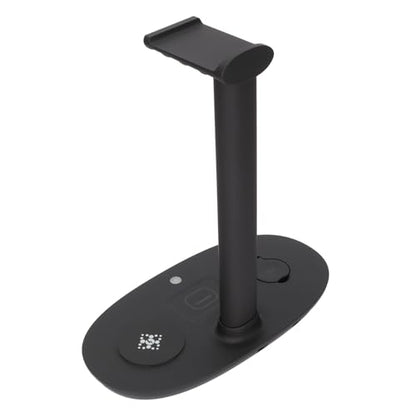 GOWENIC Wireless Charger Headphone Stand, 15W Fast Charge Detachable, Wireless Charger Dock Station for Office Gaming Desk, Headphone Charging Hanger for Gaming Headset Controller