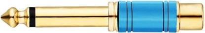 Tisino Female RCA to 1/4 Inch TS Mono Adapter, Multicolor, 2 Pack | Gold Plated Pure Copper RCA to Quarter Inch Jack Connector for Mixer/Amp, TS Mono Male to RCA Female Audio Adapter