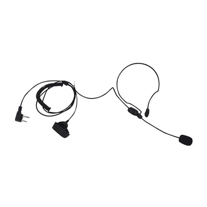 Behind The Head AVPH5 Earpiece, Boom Mic Headset with Finger Ptt for Midland lxt630vp3 lxt500vp3 gxt1050vp4 1000g gxt FRS gmrs lxt630pa lxt600pa gxt1000vp4 avph4 avph5 GTX 1000 lxt600 Radios