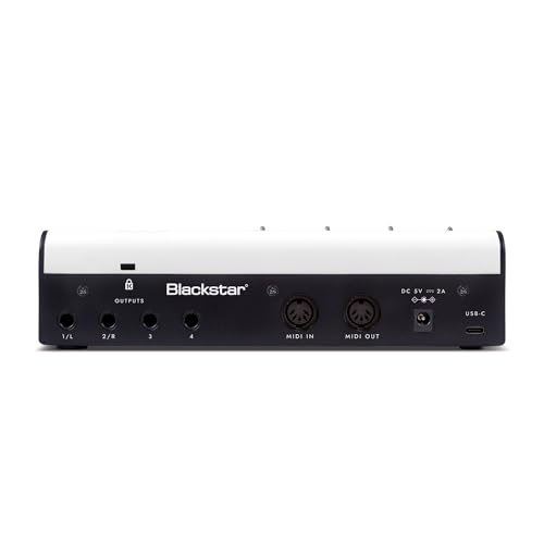 Blackstar Polar 4, 4 channel 4-in/8-out USB-C Guitar Audio Interface w/ 4 | Microphone Preamps and 2 Headphone Outputs