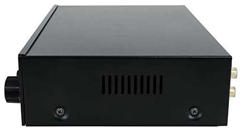 Rockville BLUAMP 90 Bluetooth 5.0 Stereo Receiver Amp with HDMI ARC | 400W Peak/50W x 2 RMS at 4 Ohm, HDMI ARC, Optical, Phono/Aux, USB/SD, Dual 1/4" Mic Inputs with Echo, RCA Output, Remote