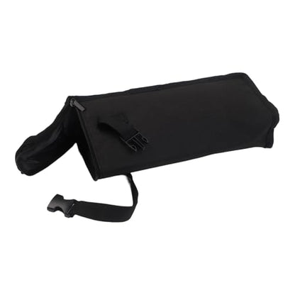 Nylon Storage Bag for Beach Portable Mixer, Splash-Proof Protective Case with Handle, for Compact Travel Pouch for Small Blenders 12.5x4.7x3.9 Inch, Black
