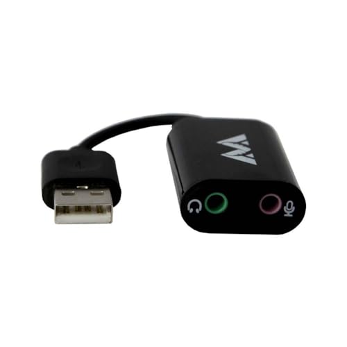 Antlion Audio Mic + Headphone External 3.5mm to USB-A External Sound Card