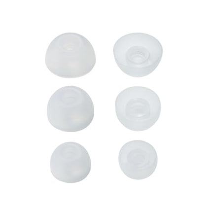 6 Pairs Replacement Silicone Ear Tips Compatible with Beats Studio Buds/Fit Pro/Studio Buds +, Silicone Earbuds Eartips Buds Cover Set for Beat Studio Buds (Transparent Without Pen) - color: Transparent without Pen