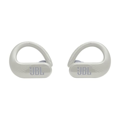 JBL Endurance Peak 3 - Dust and Water Proof (IP68) True Wireless Active Earbuds, JBL Pure Bass Sound, Up to 50 Total Hours of Playback with Speed Charge, Ambient Aware & Talk Thru (White) - color: White