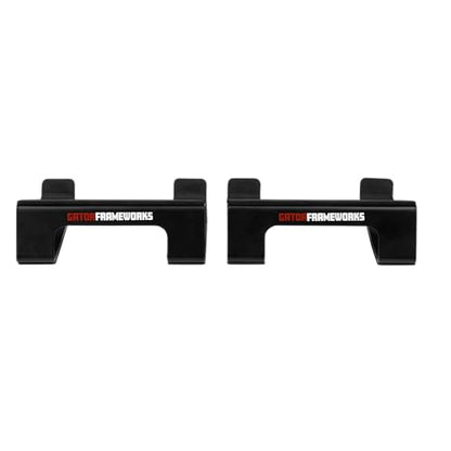Gator Frameworks Desktop Wedge Stands for Small to Medium-Size Computer Speakers & Studio Monitors – Set of 2 (GFW-SPKSTMNDSK-WDG) - style: Wedge Style