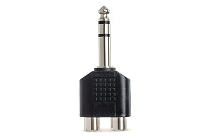 Hosa GPR-484 Adaptor, Dual RCA to 1/4 Inch TRS - size: 1 piece