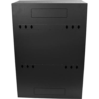 StarTech.com 8U 19" Vertical Wall Mount Server Rack Cabinet - Low Profile (15") - 30" Deep Locking Network Enclosure w/2U for Switch Patch Panel Router Mounting IT/Data Cabinet Assembled (RK830WALVS) - size: 8U
